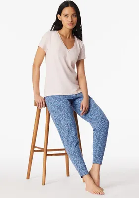 Produktbild von Schiesser Damen T-Shirt V-Ausschnitt Gr. 44 rosé
