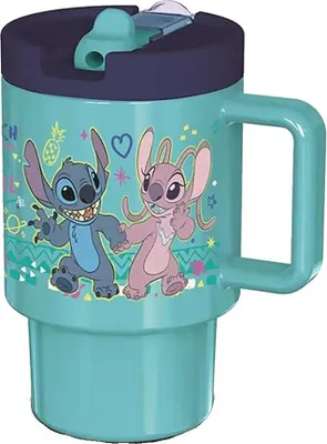 Productafbeelding van Lilo & Stitch beker, plastic beker van 530 ml met schroefdeksel