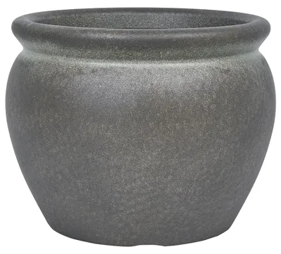 Produktbild von BELIANI Blumenkübel Dunkelgrün Kunstharz Rund 45 x 45 x 38 cm ohne Loch Modernes Design Großer Blumenkübel Garten Balkon Innen- und Außenbereich