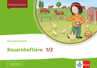 Produktbild von Mein Anoki-Übungsheft. Tiere auf dem Bauernhof. Arbeitsheft 1.-2. Schuljahr