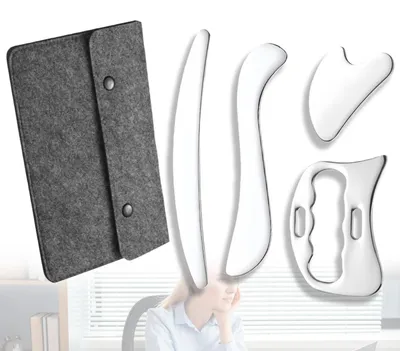 Immagine prodotto di Set di strumenti per il massaggio Gua Sha in acciaio inossidabile, marca Solidchoice