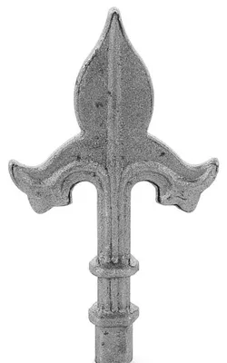 Produktbild von LogistSystem 1 Stück Zierspitze Metall - 145x80mm (HxB) / Basis: 15x15 Zaundekoration 40.106