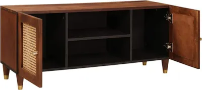 Produktbild von vidaXL TV-Schränk mit Regal Braun 105 x 33,5 x 46 cm Massivholz Mango