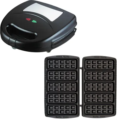 Produktbild von Syntrox Germany Multimaker SM-1300W-Masto mit Wechselplatten – 1300W Leistung, vielseitig für Waffeln, Sandwiches, Grillen & mehr (Sticks)