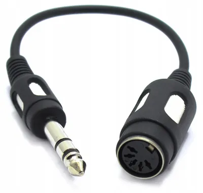 Produktbild von VITALCO Adapter DIN 5-Pin Buchse auf 6.3mm Stereo Jack Kabel
