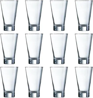 Produktbild von Unyqoos® Longdrinkglas 350 ml – elegantes, vielseitiges Cocktail- und Trinkglas für kalte Getränke, spülmaschinenfest