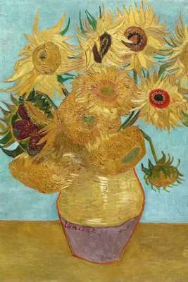 Image de Affiche 61 x 91,5 cm  Vase avec douze tournesols, Van Gogh Vintage