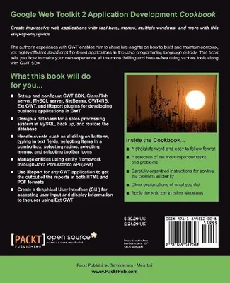 Produktbild von Google Web Toolkit 2 Application Development Cookbook