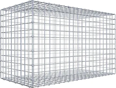 Produktbild von Gabione 100 cm x 60 cm x 50 cm (L x H x T), Maschenweite 5 cm x 5 cm, C-Ring