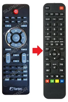 Produktbild von Ersatz Fernbedienung Fantec Aluplay HD
