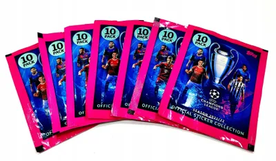 Obrázok produktu pre Uefa Champions League 2021/22 Stickers. Topps. 7 Packets / 70 Stickers