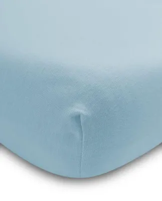 Produktbild von Spannbettlaken 120 x 60 cm aus 100 % Bambusviskose (aus Bambuszellstoff), Blau, mit Gummizug