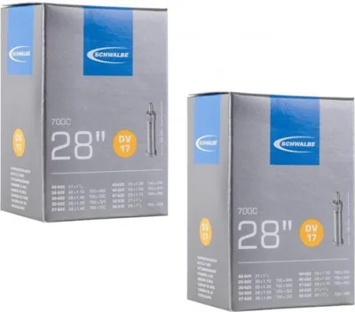 Image de Chambre à air Schwalbe 2x DV17 (28/47-622/635) 28x1,10/1,75" 28 pouces DV 40 mm