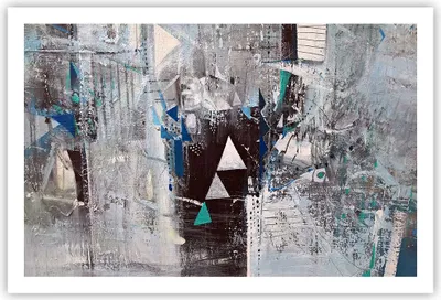 Produktbild von Poster - Poster ohne Rahmen - Abstraktion modern - 91,5x61 cm - Wand Bild - Wanddeko - Wandbilder - Kunstposter - Wandposter - Bilder - Kunstdruck - Wanddekoration - Wandbild - P2XAA91x61-4006