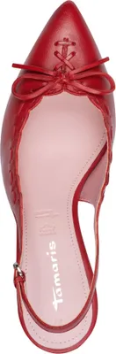 Produktbild von Tamaris Damen Pumps Leder Schleife Stiletto 1-29602-46, Größe:39 EU, Farbe:Rot