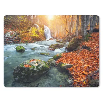 Produktbild von MuchoWow® Mauspad Mousepad Natur - Sonne - Herbst 40x30 cm - Mousepads - Maus Mat - Pad - Mausunterlage - Anti Rutsch