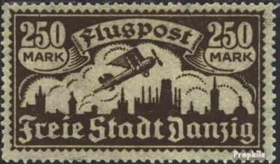 Produktbild von Briefmarken Danzig 1923 Mi 136 postfrisch Flugpost