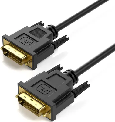 Two DVI-D cables are shown against a white background.