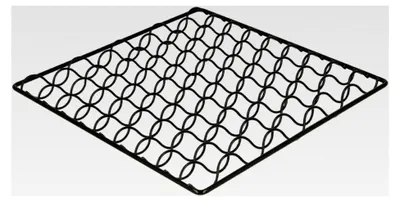 Produktbild von Metall Topfuntersetzer Spiraltopfuntersetzer Topfgitter, 18 x 18 cm, Schwarz