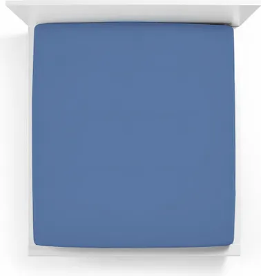 Produktbild von Spannbettlaken Bella Donna Jersey La Piccola 100x190-200 cm Farbe 208 - Meeresblau