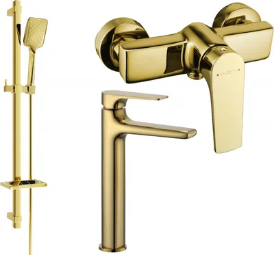 Produktbild von Mexen Lynx DQ62 Brausegarnitur, Gold - 745914DQ62-50