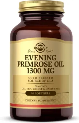 Productafbeelding van Solgar Dietary supplements Evening Primrose Oil 1300 Mg 60 Kaps, BI7962