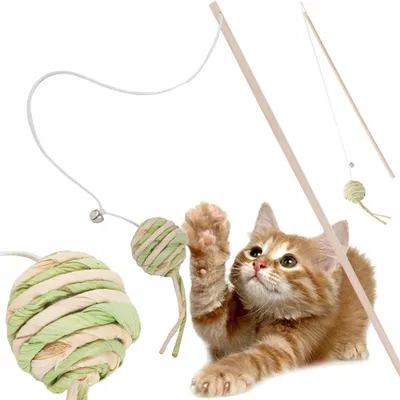 Immagine prodotto di Verk 19425 Giocattolo per gatti - asta con palla