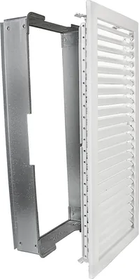 Produktbild von Kaltluftgitter KGHK 2345 W Hochkant Weiss 230 x 450mm Zuluft Abluftgitter