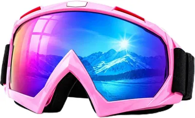 Productafbeelding van Ski bril, verstelbaar, roze, anti-condens, geschikt voor wintersport