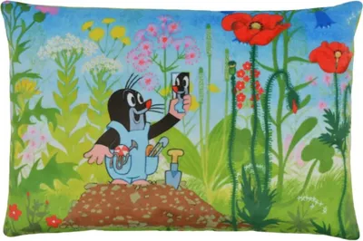 Produktbild von Kissen der kleine Maulwurf mit Hose, 32x21cm - Kinderkissen