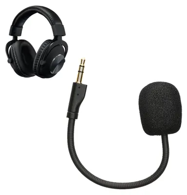 Produktbild von kwmobile Ersatz Kopfhörer Mikrofon kompatibel mit Logitech G Pro X Headset - Gaming Headphones Mikrofon mit 3,5 mm Klinkenstecker - Schwarz