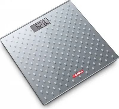 Produktbild von GIMA 27249, Elektronische Personenwaage, 150 kg, 100 g, Grau, 2 kg, kg / lb, ST