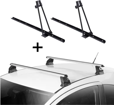 Produktbild von 2x Fahrradträger ORION + Dachträger VDP EVO ALU kompatibel mit für Fiat Doblò I 3-5 Türer 2000-2010