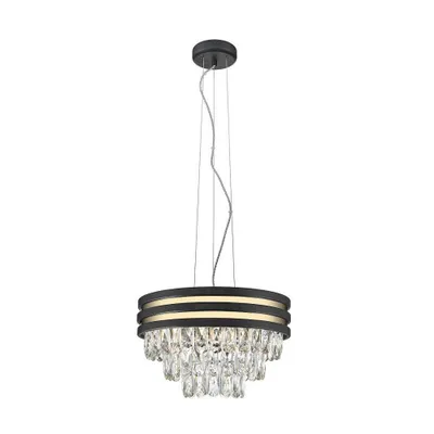 Produktbild von ZUMALINE Pendelleuchte 4x E14 schwarz, gold titan NAICAP0525-04A-P7D7