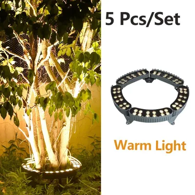 Produktbild von Baumbeleuchtung - LED-Landschaftsstrahler - 5er-Set - Für Außenbereiche - IP65-wasserdicht - Aluminium - 220 V