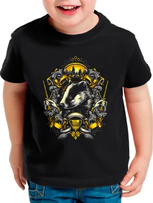 Produktbild von BaumwolleCloud Sei Loyal Kinder T-Shirt eule harry zauberstab besen zauberschule