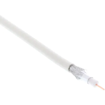 Produktbild von InLine Koaxialkabel für SAT und Breitband, digital, 100m, Typ 1,1/5,0, >95dB, 100 m, Weiß, 45295 kg, 270 mm, 270 mm, 145 mm