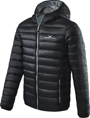 Produktbild von Gesteppte Herrenjacke mit synthetischer Füllung, schwarz/silber, Größe 56