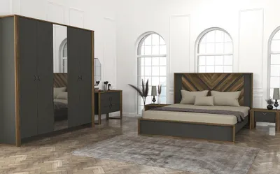 Productafbeelding van Schlafzimmereinrichtung Schlafzimmer Set Komplettschlafzimmer Modern 5tlg