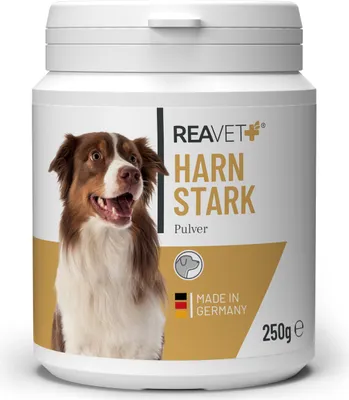 Produktbild von REAVET Harnstark für Hunde 250g - Unterstützt Blasenfunktion bei Blasenschwäche, Inkontinez I Kürbiskernprotein, Kürbiskerne gemahlen Hund - Blase, Prostata & Harnwege