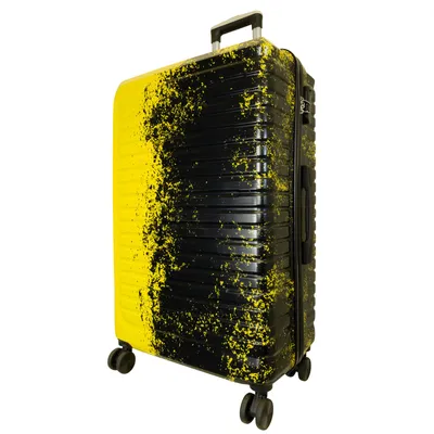 Produktbild von Hartschalen-Koffer Großer Reisekoffer Sierra 76 cm Trolley Größe L gelb-schwarz Motivkoffer