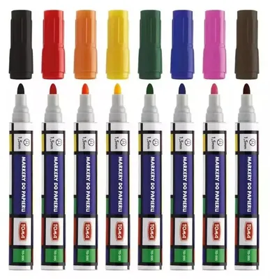 Imagen del producto de Marcador para papel, set de 8 colores