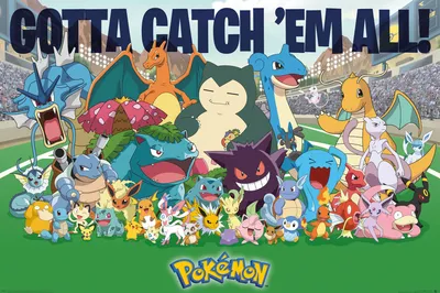 Produktbild von Pokémon Poster Favorites Gotta catch 'em all! 91,5 x 61 cm