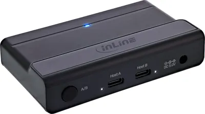 Produktbild von InLine 60604I, USB Typ-A, 3.2 Gen 1 (3.1 Gen 1), 5 Gbit/s, Schwarz, 0 - 40 °C, 55 mm