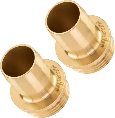 Produktbild von 2 Stück Reduzierstück, Innengewinde 1" (33,24 mm) auf Außengewinde 1" (25 mm), Messing, mit Muffe und O-Ring