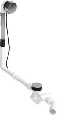 Image de Ensemble de vidange et de trop-plein Duravit Quadroval 792217, chrome, 792217000001000