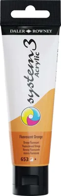 Obrázek produktu pro Daler Rowney System3 Akrylová barva Fluorescent Orange 59 ml 1 ks
