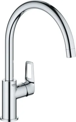 Produktbild von Küchenarmatur Spültischarmatur Einhebelmischer BAULOOP, hoher Auslauf schwenkbar, GROHE 31368001, FastFixation Plus