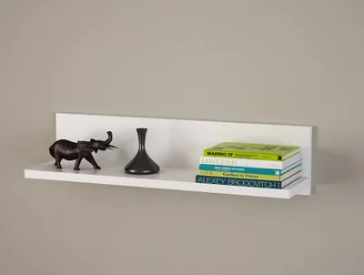 Zdjęcie produktu dla Skye Decor, Novella K5 – White, półka ścienna, biała, płyta wiórowa pokryta w 100% melaminą, 60 x 14,5 x 14,5 cm