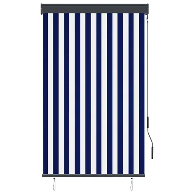 Image de vidaXL Store extérieur 100 x 250 cm bleu et blanc